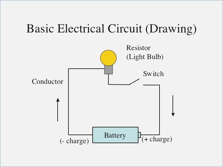 diagrama simplificado de circuito electrico basico
