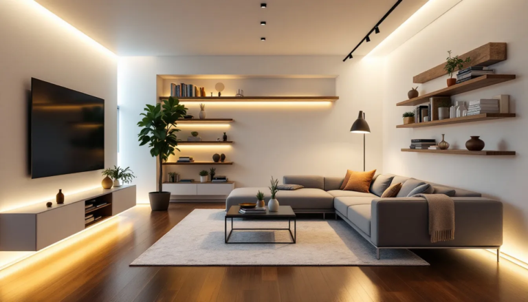 Cómo elegir las mejores huellas LED para tu hogar o negocio 1 huellas led modernas en ambiente hogareno