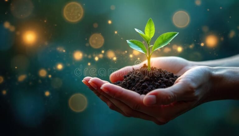 Por qué es importante el reciclaje para cuidar el medio ambiente 2 manos sosteniendo plantas y tierra fertil