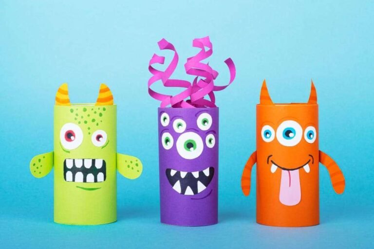 Cómo hacer manualidades divertidas con tubos de papel higiénico para niños
