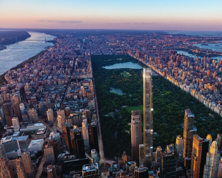 rascacielos central park tower nueva york vista aerea