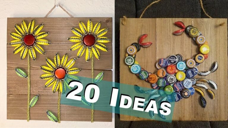 Cómo Puedo Hacer Manualidades Con Tapas De Gaseosa Recicladas