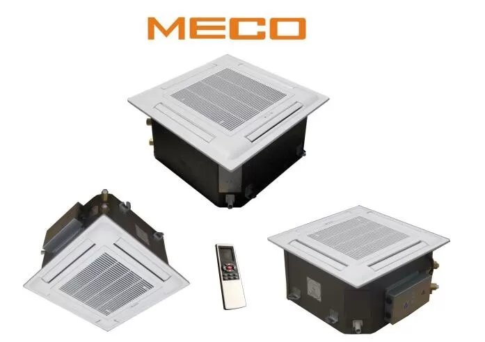 unidad fan coil con flujo de aire visible